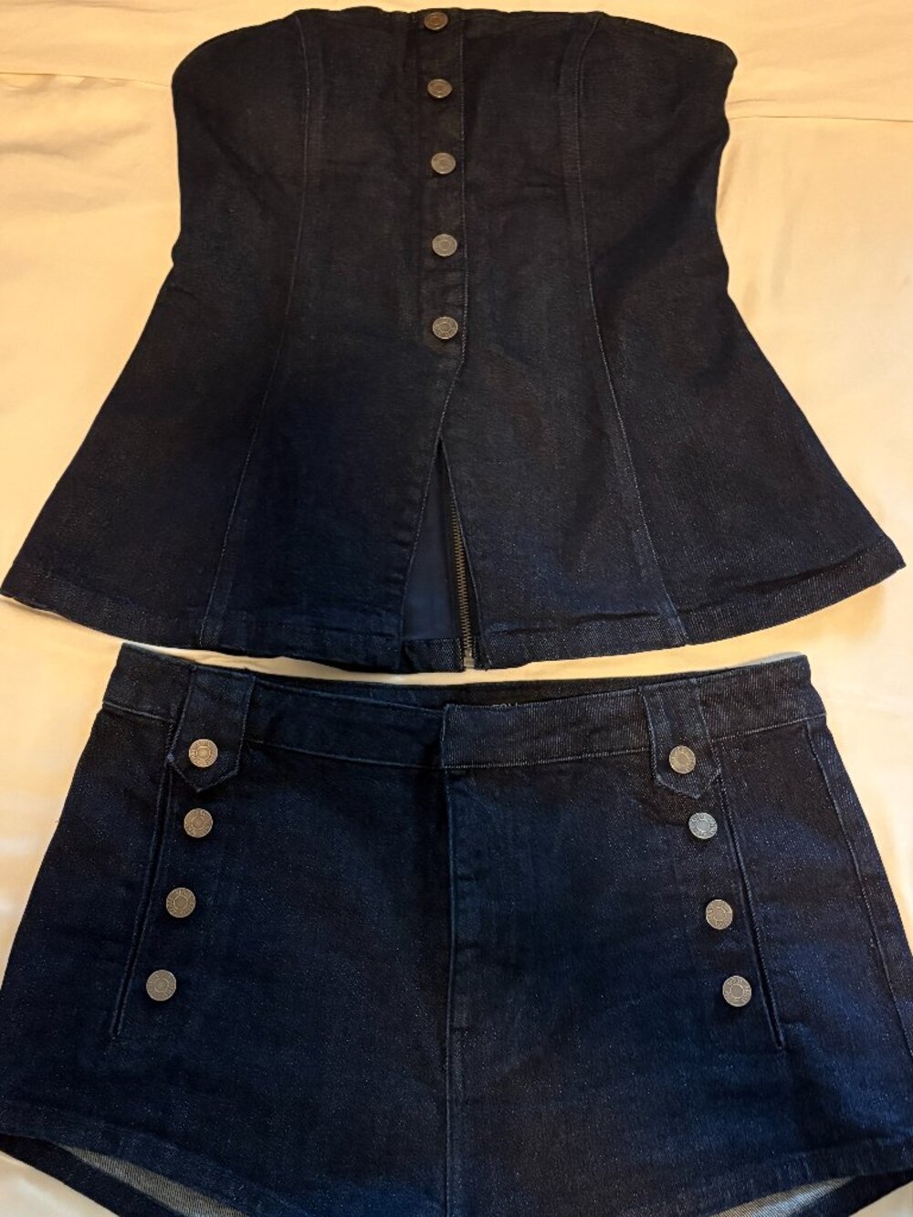 AFRM Jamie Denim Matching Set – Size Large